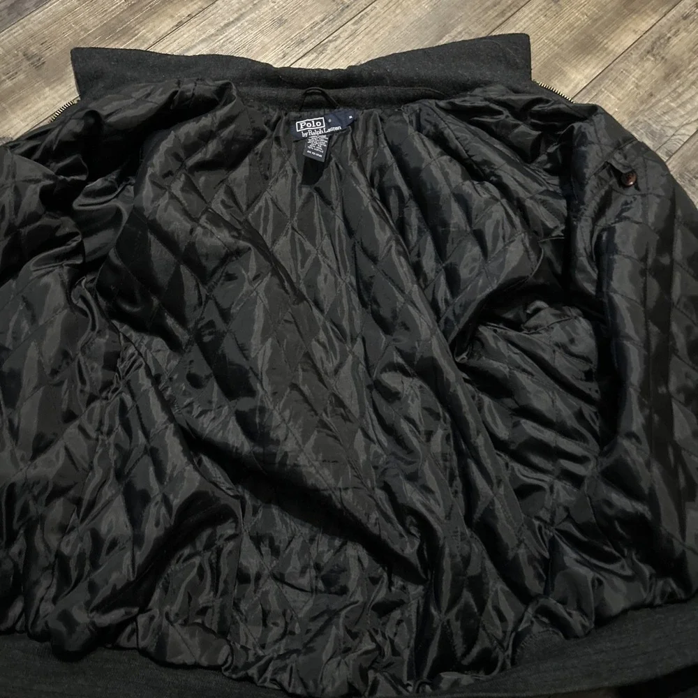 Polo Ralph Lauren Mens Chore Wool Jacket XL Charcoal Coat Extra Large Quilted
